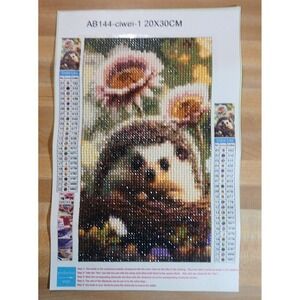 Diamond Art HedgeHog 20x30cm‎ Sealed With Glue
